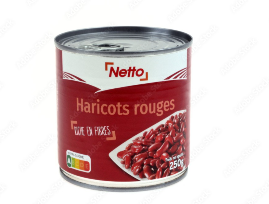 NETTO HARICOTS ROUGE 250G