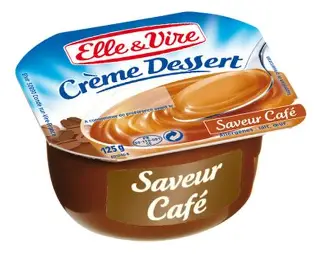 ELLE ET VIRE CREME DESSERT 125G SAVEUR CAFE
