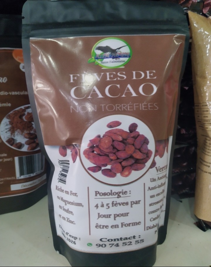 FEVES DE CACAO NON TORREFIEES 150G