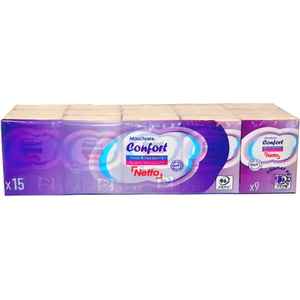 NETTO MOUCHOIRS CONFORT 100% 15*9