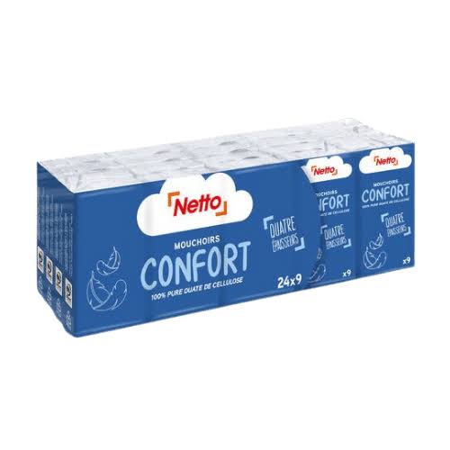 NETTO MOUCHOIRS CONFORT 24*9