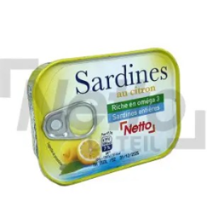 SARDINES AU CITRON NETTO 135G