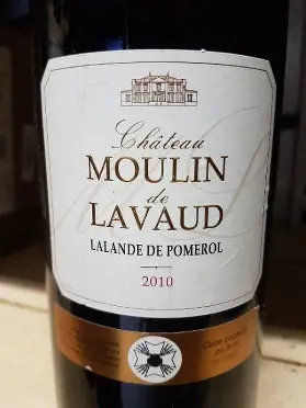 ROUGE CHATEAU MOULIN DE LAVAUD LALANDE DE POMEROL 2010