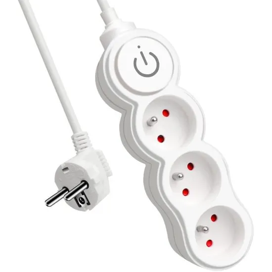 BLOC MULTIPRISE DE SECURITE 3 PRISES 1.5 M REF:1158820315