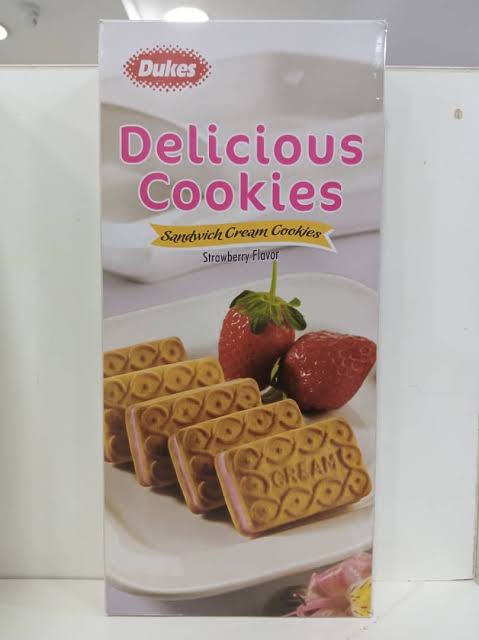 DUKES DELICIOUS COOKIES STRAWBERRY FLAVOR