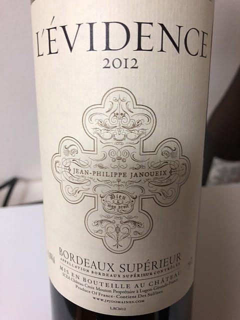 ROUGE L'EVIDENCE BORDEAUX  SUPERIEUR