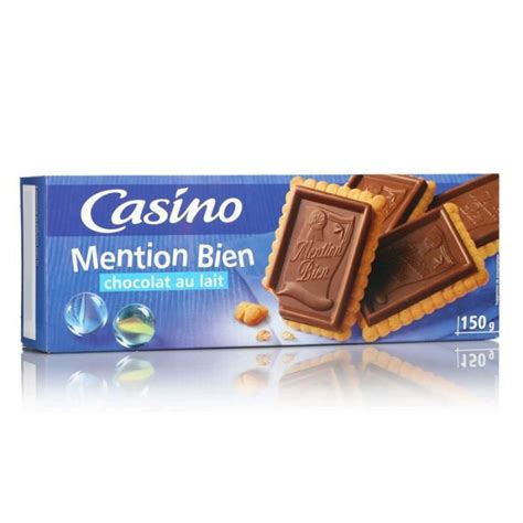 BISCUITS MENTION BIEN CHOCOLAT AU LAIT ET COEUR AU LAIT 140G
