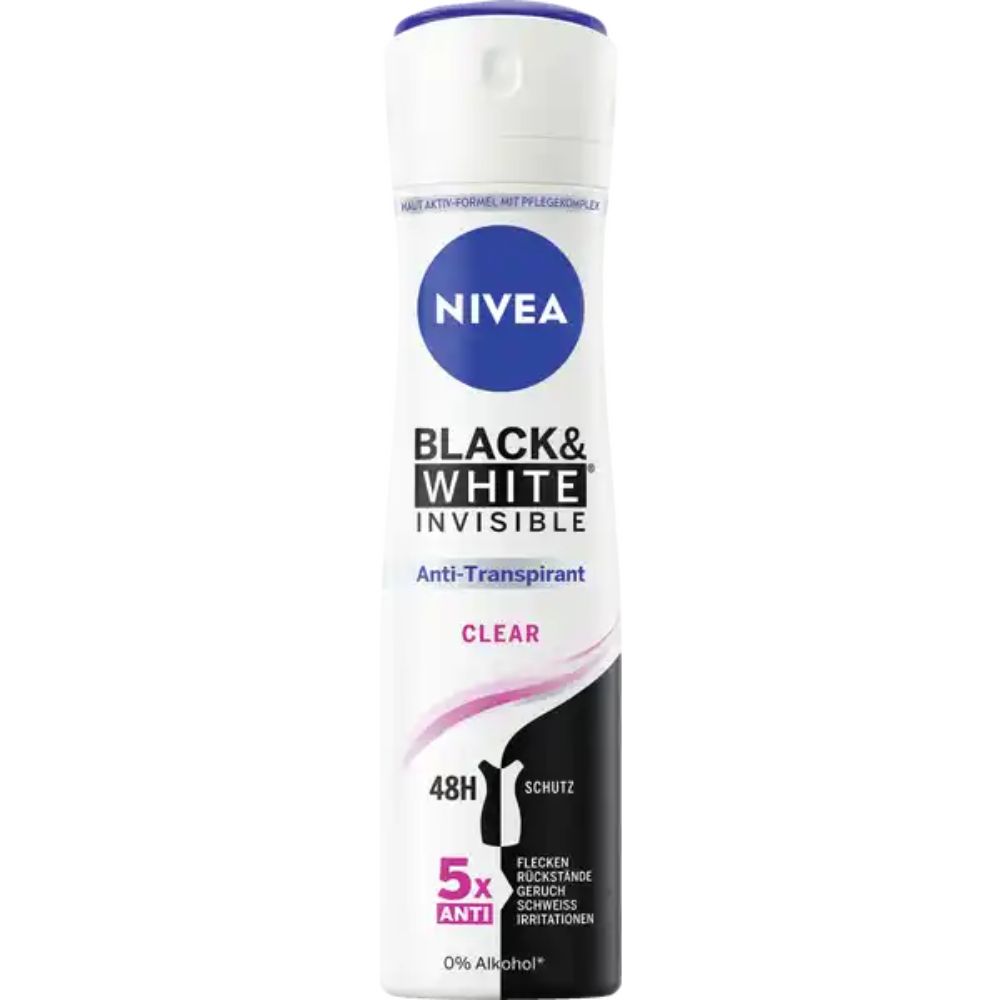 DEO NIVEA BLACK WHITE INVISIBLE 150ML