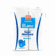 SURPER ABSORBANT BLANC/4ROULEAUX