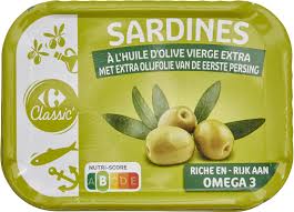SARDINES A L'HUILE D'OLIVE 135G