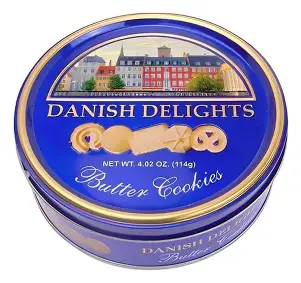 DANISH DELIGHTS BUTTER COOKIES 114G
