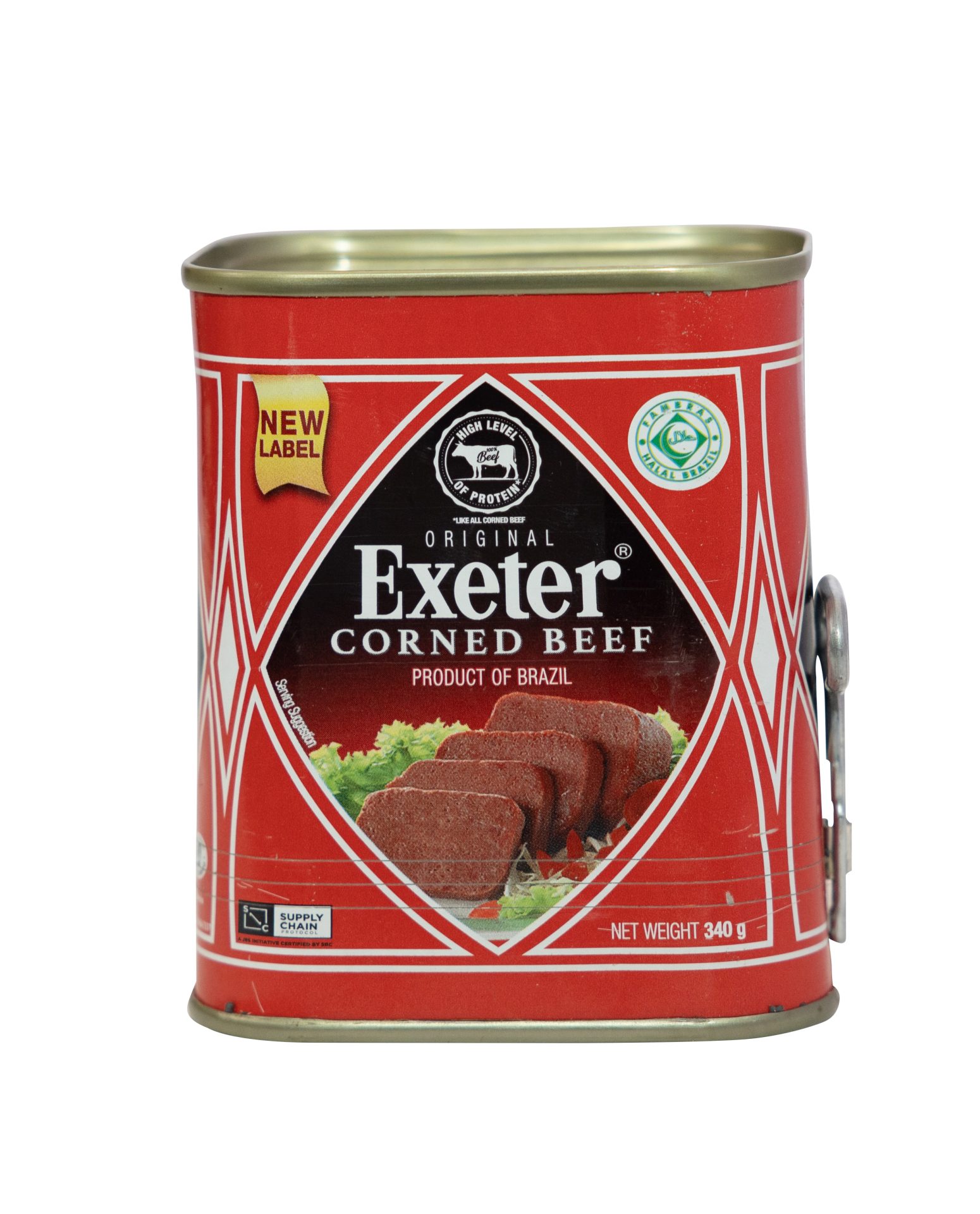 EXETER CORNED BEEF NEW LABEL 340G