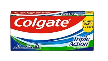 COLGATE TRIPLE ACTION 2X75ML