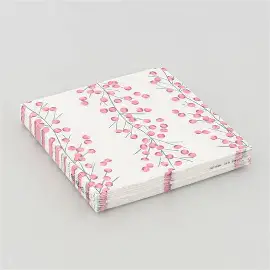 SERVIETTE WHITE ROSE