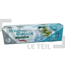 NETTO 15 SACHETS GLACONS
