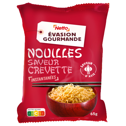 NOUILLES SAVEUR CREVETTE NETTO 65G