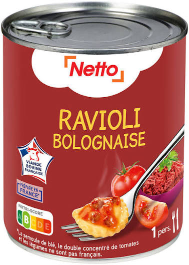 RAVIOLI BOLOGNAISE NETTO 400G