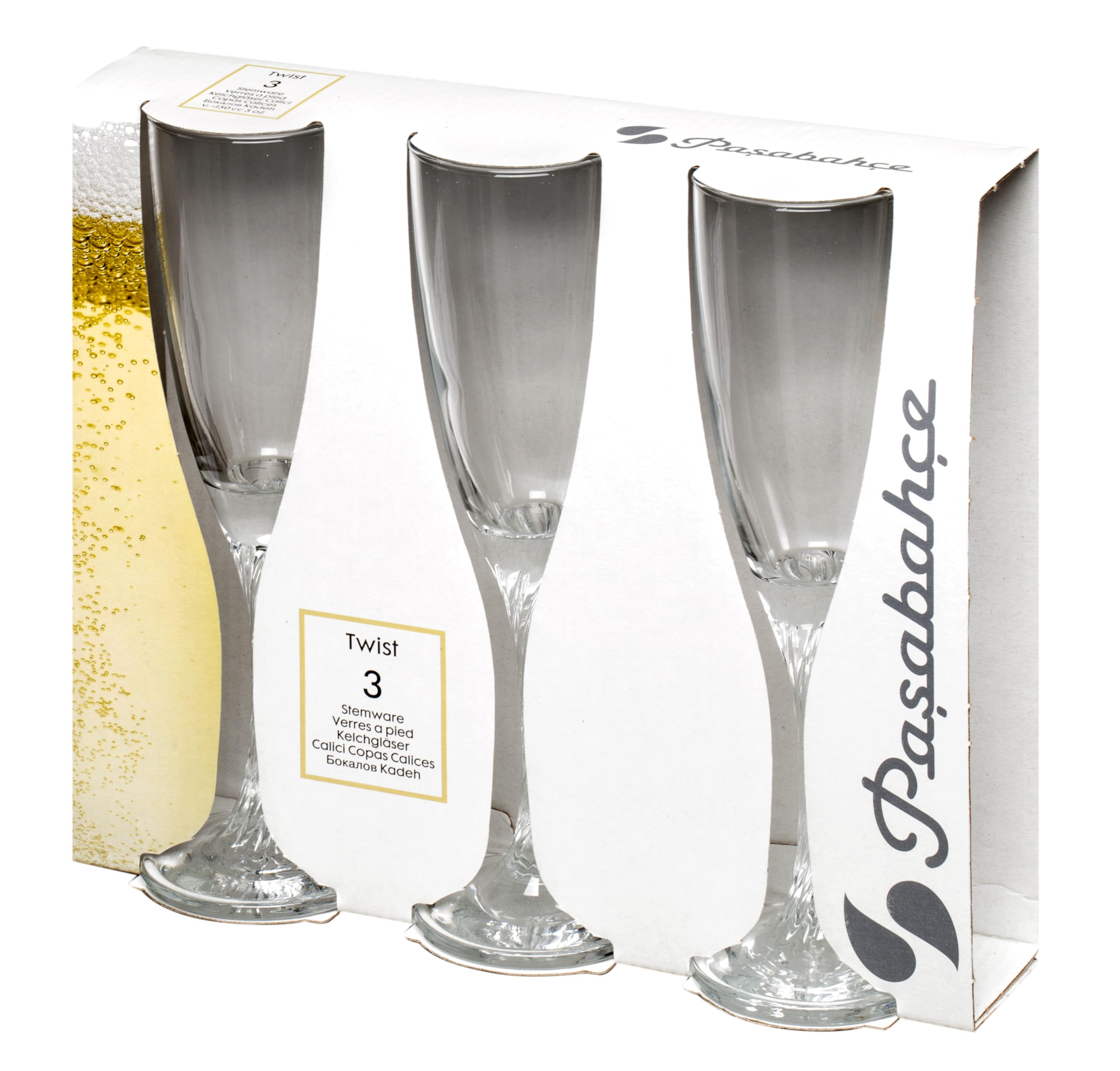 TWIST 3PCS VERRE A PIED