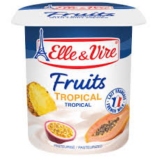 YAOURT ELLE &VIRE FRUITS TROPICAL