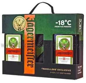 JAGERMEISTERPACK DE 2*0.5L ET SHOT GLASSES