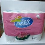 PAPIER TOILETTE CLEAN SOFT WATER FLOWER