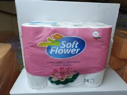 PAPIER TOILETTE CLEAN SOFT WATER FLOWER
