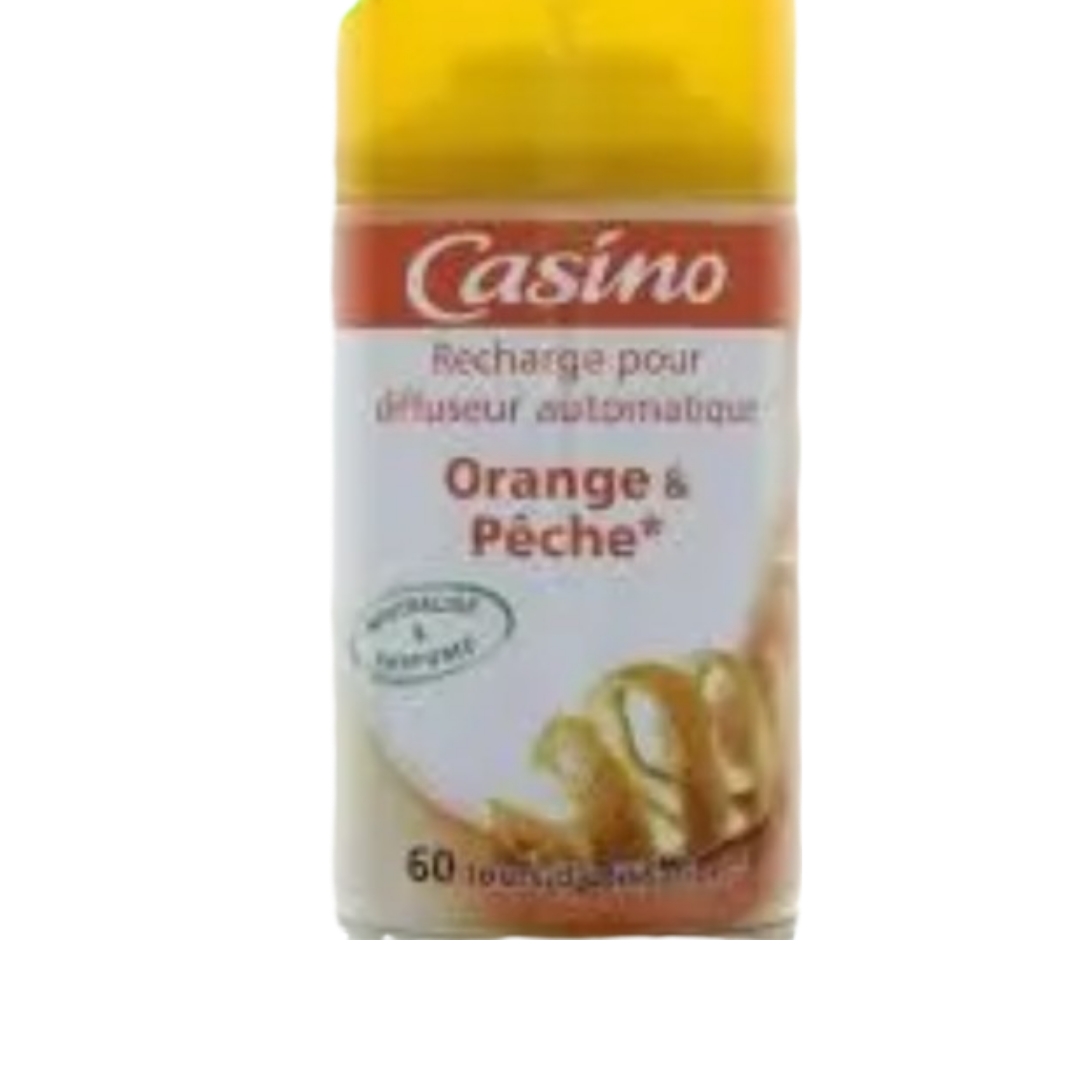 CASINO RECHARGE POUR DIFFUSEUR AUTOMATIQUE ORANGE ET PECHE 250ML