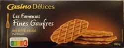 CASINO DELICES LES FAMEUSES FINES GAUFRES 100G