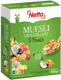 NETTO MUESLI CROUSTILLANT 5 FRUITS
