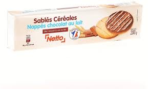 NETTO SABLES CEREALES CHOCOLAT AU LAIT
