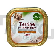 NETTO TERRINE AVEC MORCEAUX AU POULET ET AU FOIE ADULTE 300G