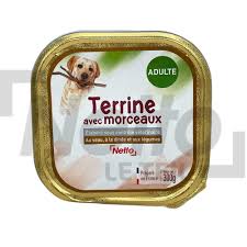 NETTO TERRINE AVEC MORCEAUX AU VEAU A LA DINDE ET AUX LEGUMES 300G