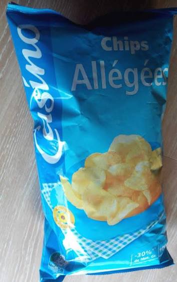 CASINO CLASSIQUE CHIPS ALLEGEES 100G