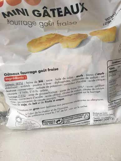 TLJ MINI GATEAUX FOURRAGE GOUT FRAISE 420G