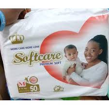 COUCHE SOFTCARE M 50PCS 6-11KG