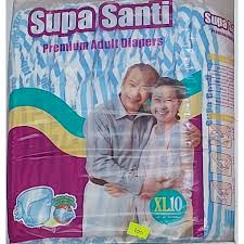SANTI ADULT DIAPERS XL 10 PCS