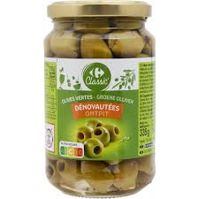 OLIVES VERTES DENOYAUTEES 335G CLASSIC'