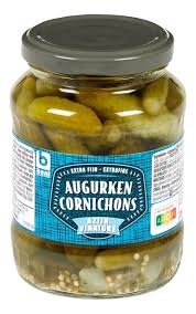 CORNICHONS AU VINAIGRE AUGURKEN OF AZIJN 680G
