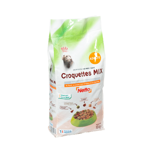CROQUETTES MIX AUX BOEUF,CEREALES ET AUX LEGUMES NETTO 10kg