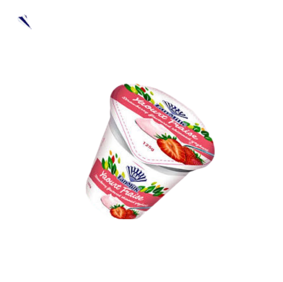 YAOURT FRAISE FANMILK 125G