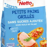 PETITS PAINS GRILLES SANS SUCRE AJOUTES 225G NETTO