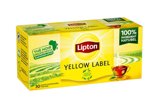 LIPTON YELLOW LABEL 100% INGREDIENT NATUREL 60G