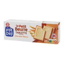 PETITS BEURRE TABLETTE CHOCOLAT BLANC 150G