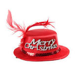 CHAPEAU MERRY CHRISTMAS ROUGE