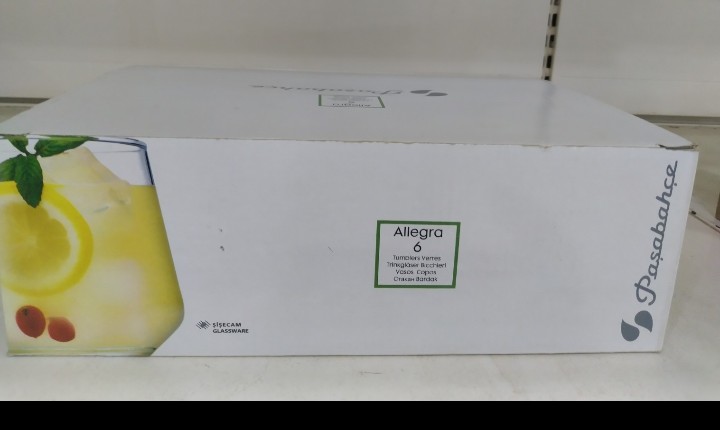 VERRE ALLEGRA 420184 6PCS