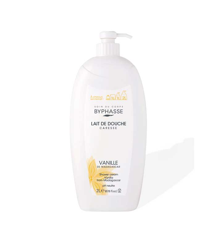 BYPHASSE LAIT DE DOUCHE VANILLE DE MADAGSCAR 2L