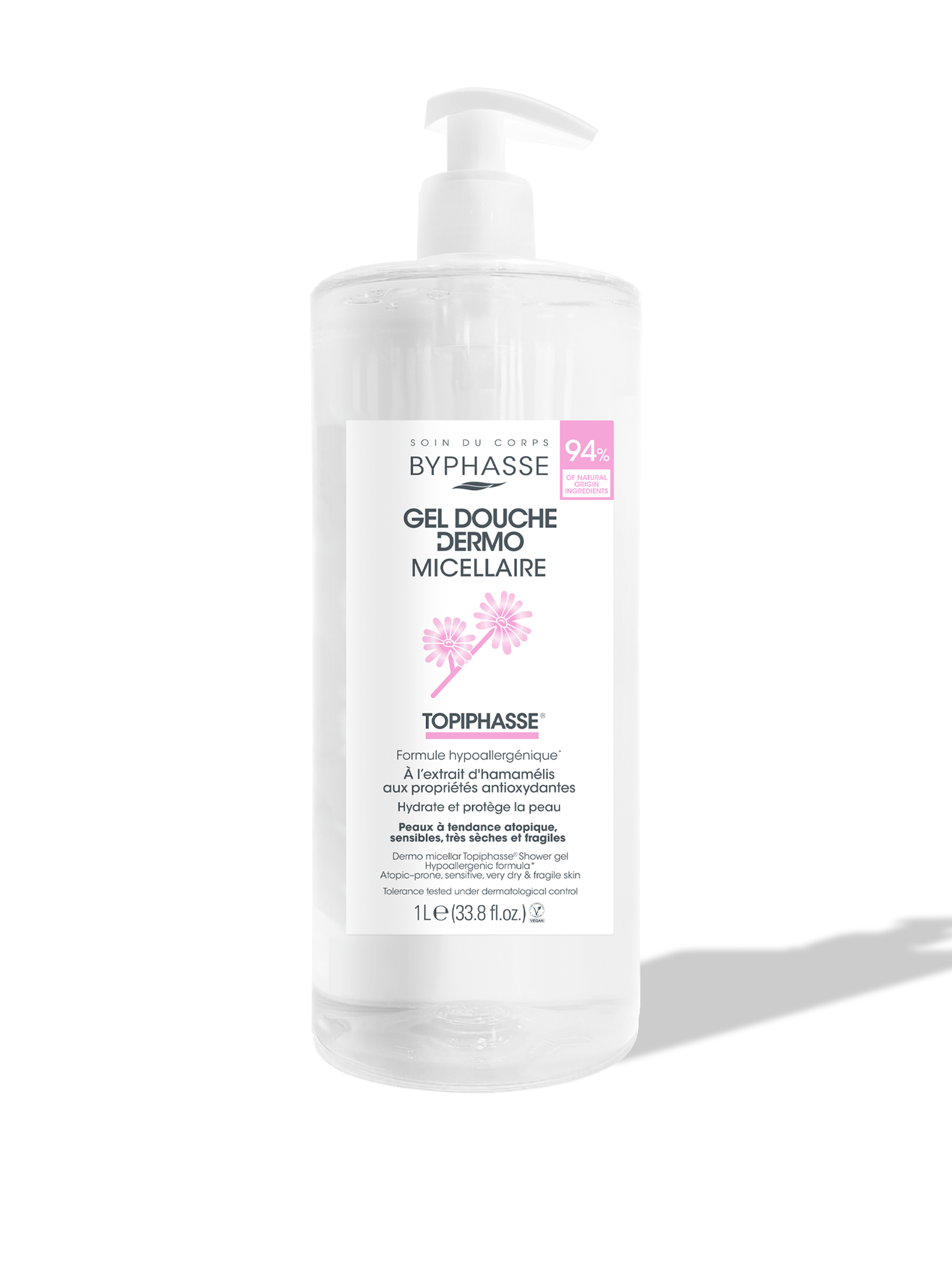 BYPHASSE GEL DE DOUCHE DERMO MICELLAIRE TOPIPHASSE 1L