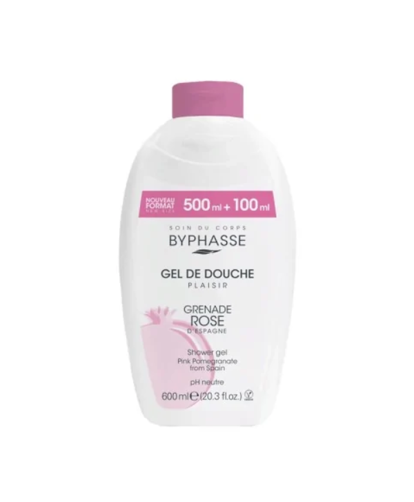 BYPHASSE GEL DE DOUCHE GRENADE ROSE D'ESPAGNE 600ML