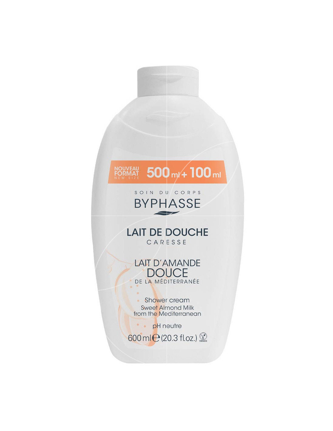 BYPHASSE LAIT DE DOUCHE LAIT D'AMANDE DOUCE 600ML