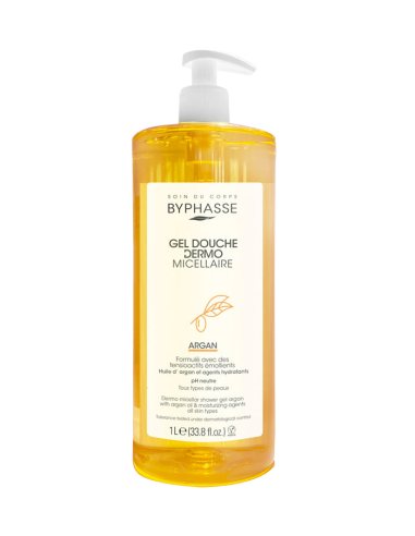 BYPHASSE GEL DE DOUCHE DERMO MICELLAIRE ARGAN 1L